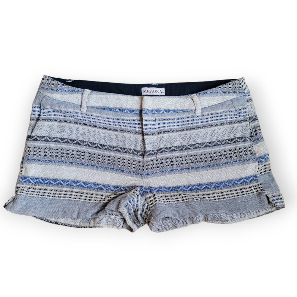 Merona Womens Size 8 Striped Shorts